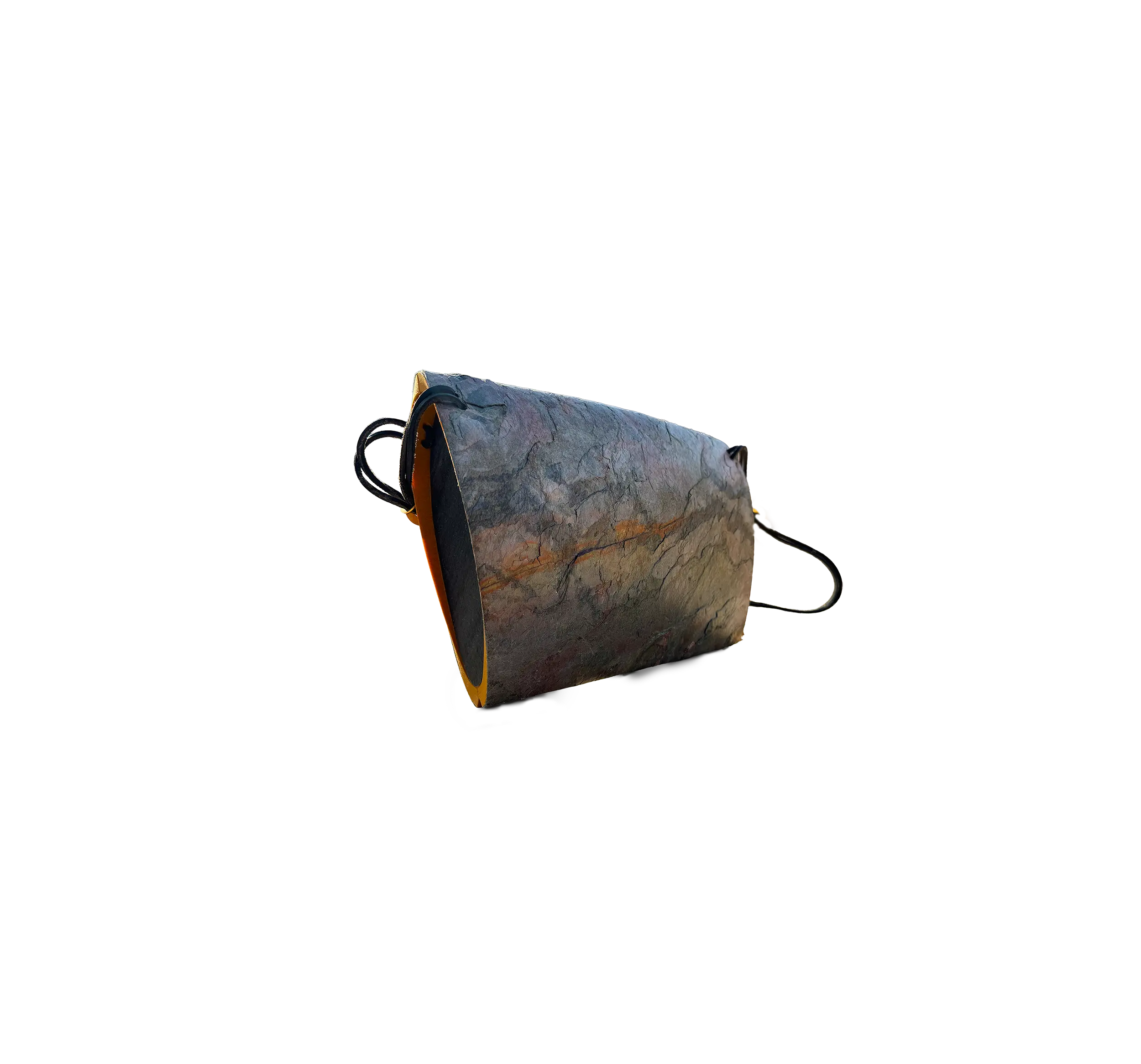 Pyroklast Abendtasche mit Schieferoberfläche